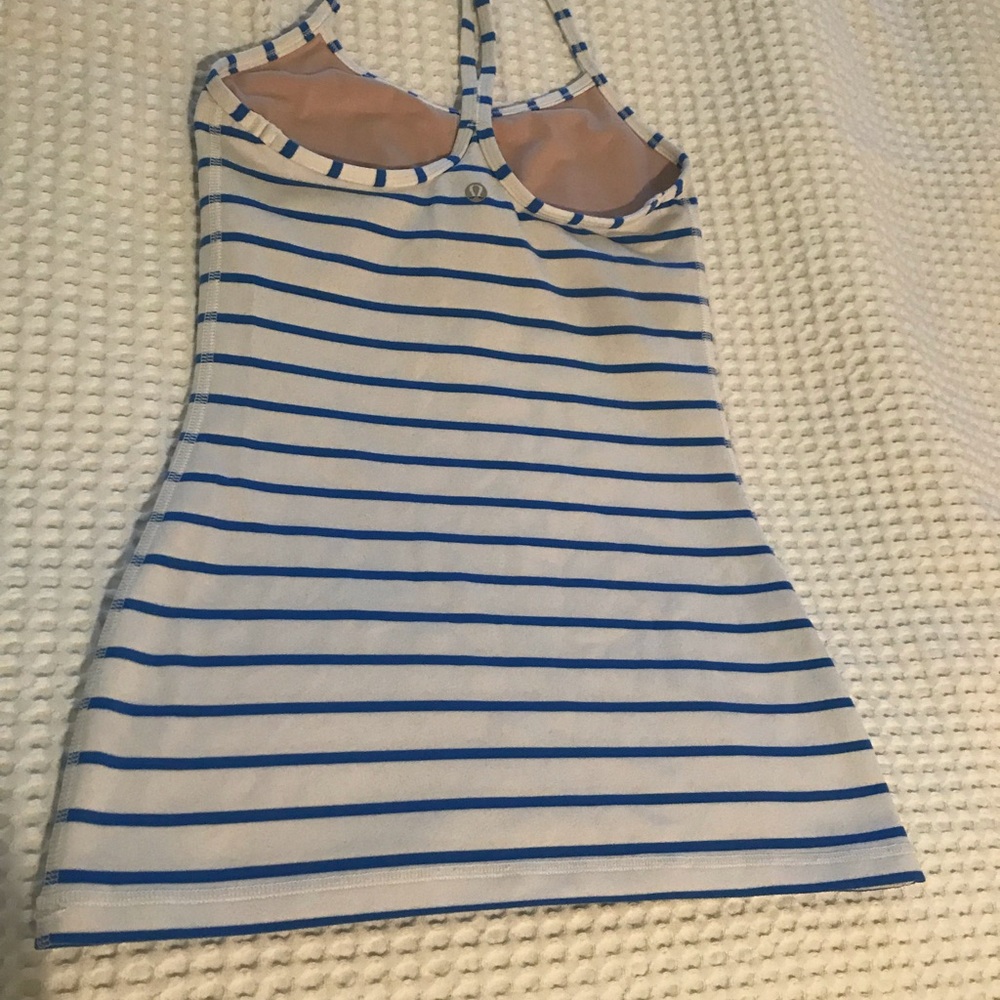 Lululemon Women’s power Y tank top stripe size 4